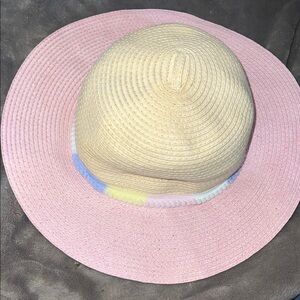 Pink and Cream Kids Sun Hat VGUC